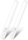 Under Cabinet Lighting,Wireless Led Closet Light Battery Powered Motion Sensor Light 21 LED Bulb Magnetic Stick-on Night Light Bar for Kitchen, Stairway, Wardrobe,Hallway - 2 Pack
