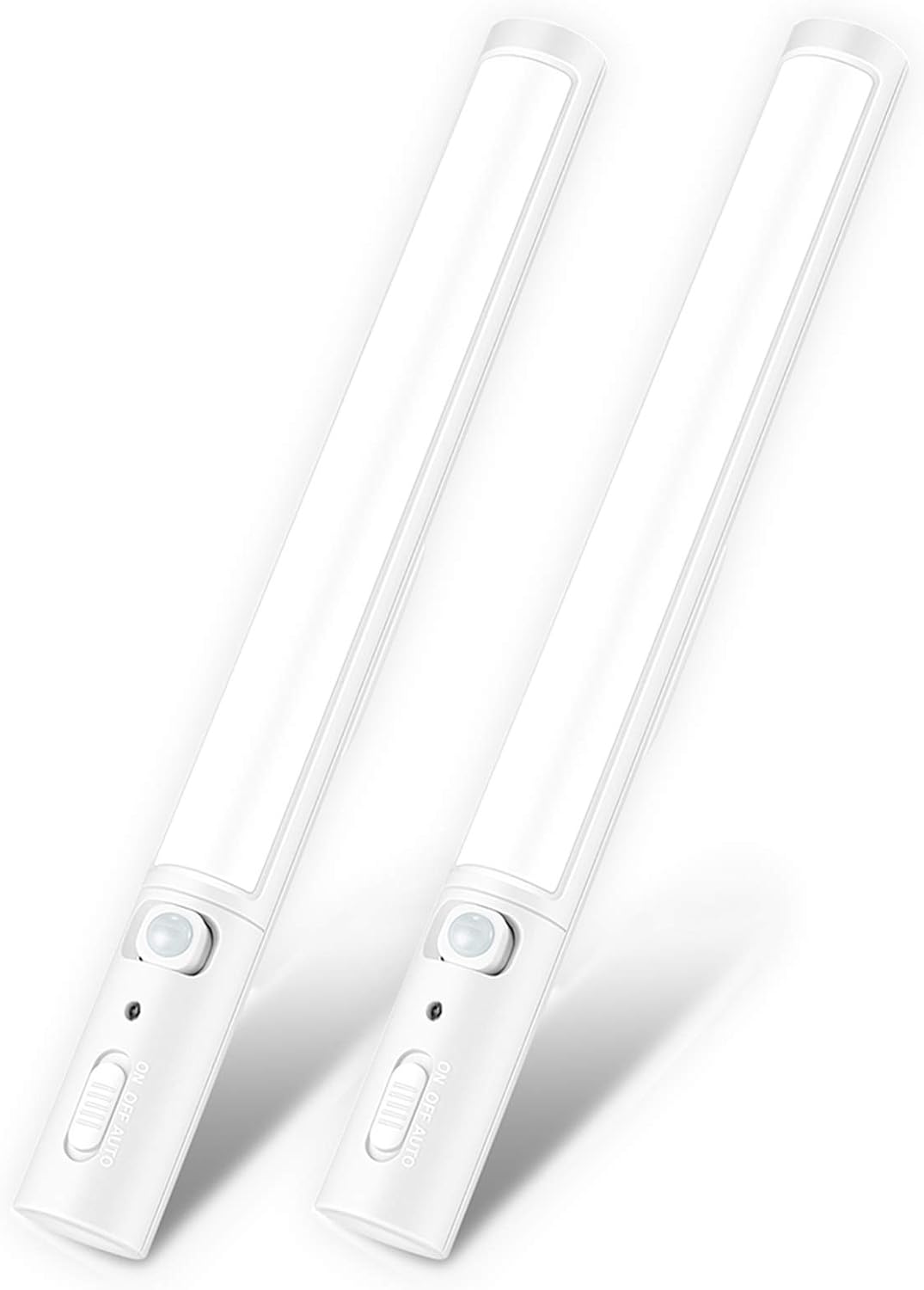Under Cabinet Lighting,Wireless Led Closet Light Battery Powered Motion Sensor Light 21 LED Bulb Magnetic Stick-on Night Light Bar for Kitchen, Stairway, Wardrobe,Hallway - 2 Pack