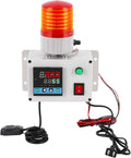 JIAWANSHUN Industrial Temperature Humidity Alarm, -40-185℉&0-100%RH,Thermometer Hygrometer Monitor with Independent Alarm Setting,Sound Light Alert & Calibration for Greenhouse,Lab,Cold Chain&Granary