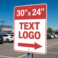 Custom Metal Sign, 30x24 Inches, Reflective Option, .04 Inch Thick, Durable Rust-Resistant Aluminum, Personalized Sign for Outdoor Business