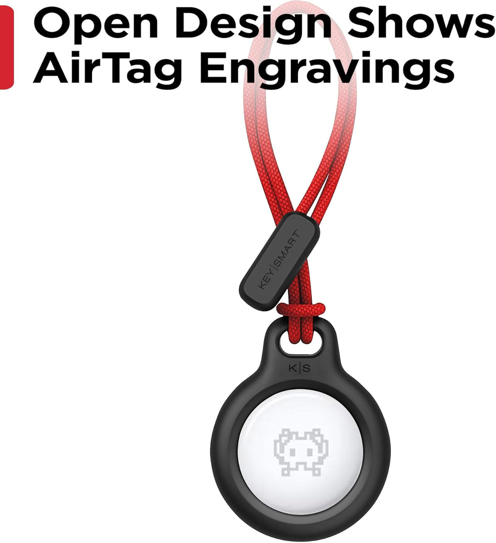 KeySmart AirTag Keychain Key Holder, Compatible with Apple AirTag Holder, Key Organizer Keychains