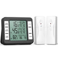 (New Version) AMIR Refrigerator Thermometer, Wireless Indoor Outdoor Thermometer, Sensor Temperature Monitor with Audible Alarm Temperature Gauge for Freezer Kitchen Home (Battery not Included)