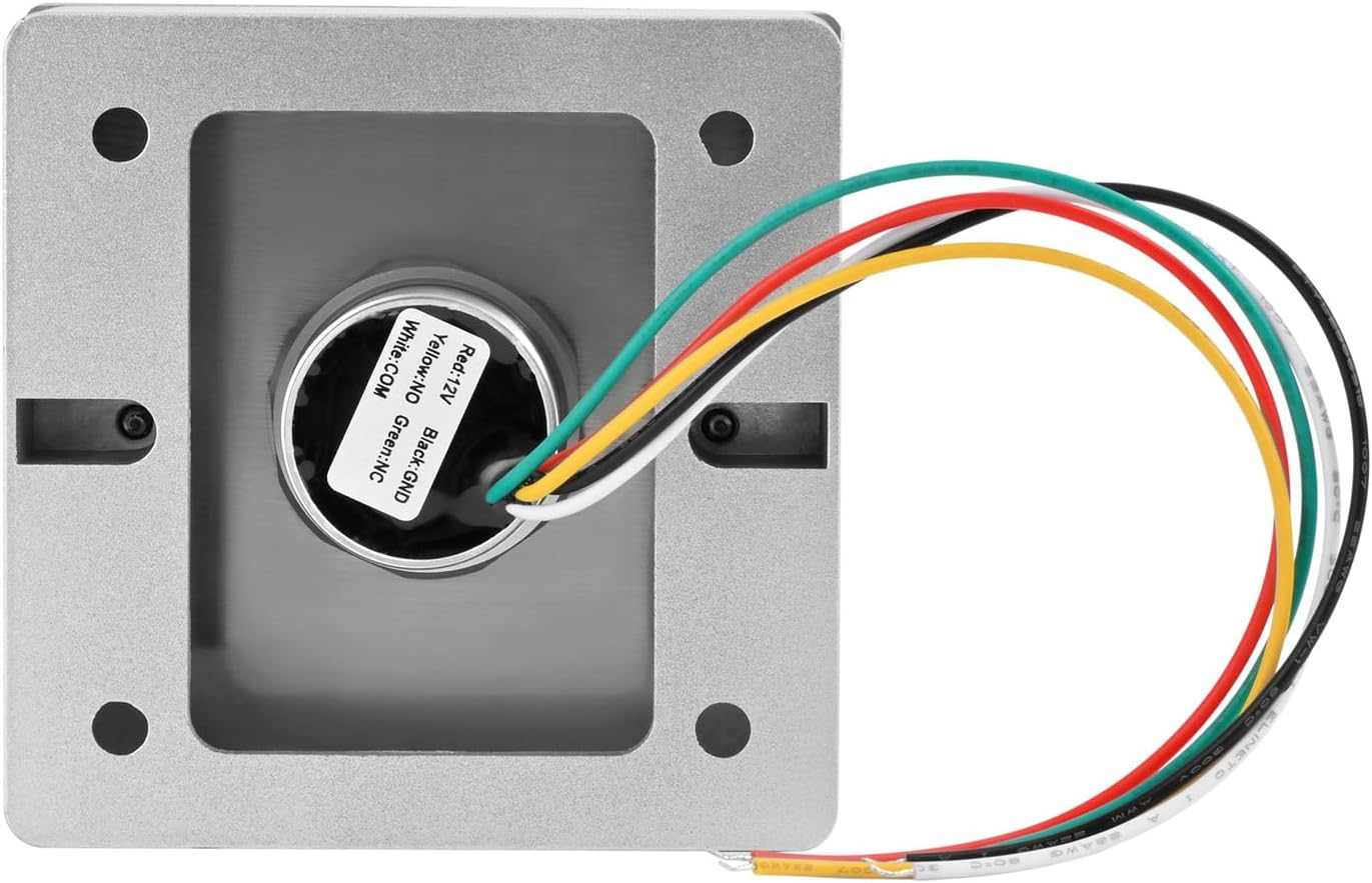 Infrared Sensor Exit Button with Back Box IR Touchless Door Release 304 Stainless Steel IP67 Waterproof with LED Indicator for Access Control Systems
