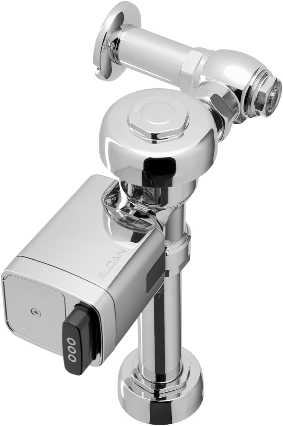 Sloan Regal 111 SFSM Exposed Sensor Water Closet Flushometer, 1.28 GPF Flush Valve - Infrared Sensor w/True Mechanical Override, Single Flush, Fixture Connection Top Spud, Battery Powered, 3080058