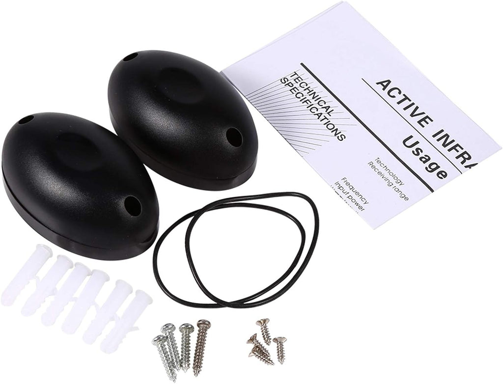 1 Pair 20m Infrared Photoelectric Beam Alarm, Security Light Barrier Sensor Detector for Home Door Window Outdoor Security