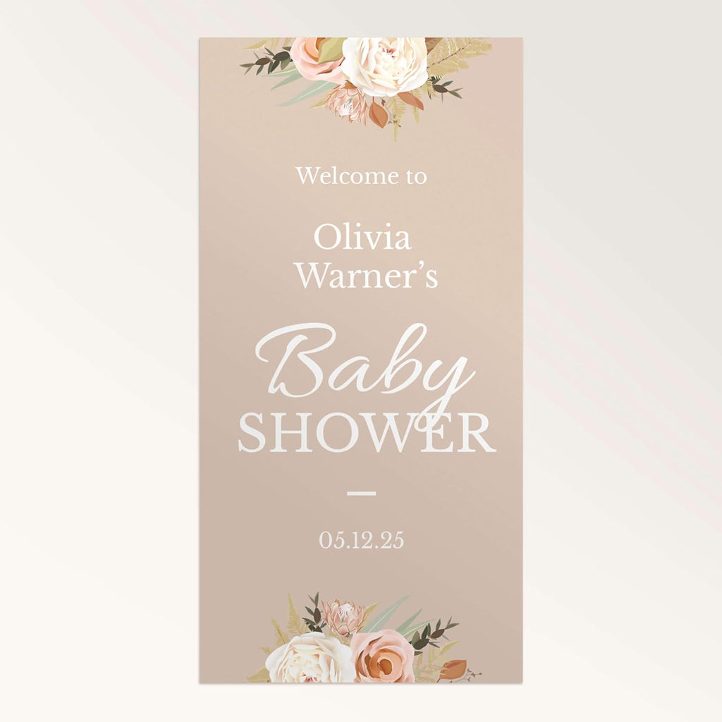 Staples Custom Scrim Vinyl Banner - 24W" x 36L" Quote Banner with 4 Grommets - Durable Outdoor Sign for Events, Promotions, and Business Advertising (Floral Swirl)