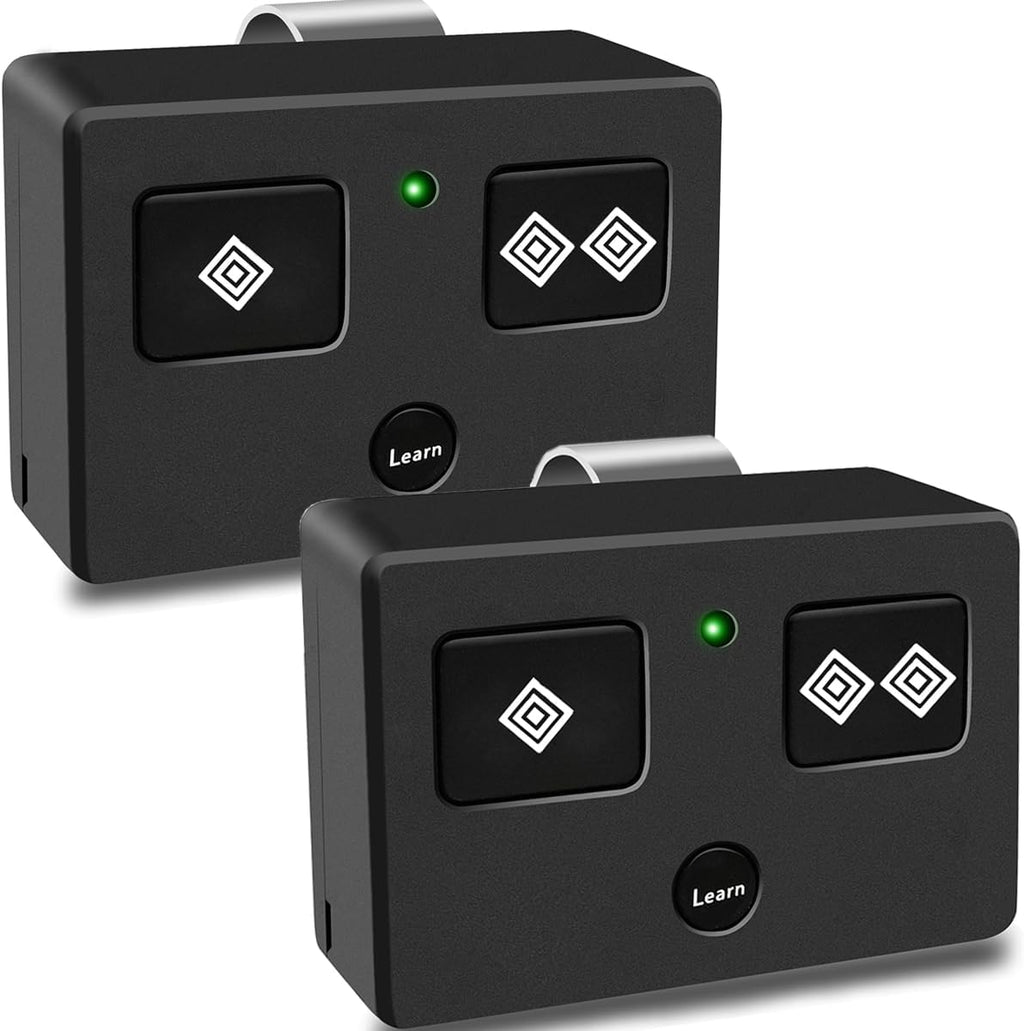 for Ghost Controls AXS1 AXP1 Remote Transmitter,5-Button Remote Transmitter for Automatic Gate Openers, Partymode, Compatible with Ghost Controls Single/Dual Control Opener Systems (AXP1 2Pack Black)