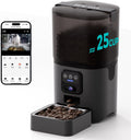 PAPIFEED Automatic Cat Feeder,Camera 1080P HD - 6L Pet Feeder, 2.4/5G WiFi Smart App Control, Bluetooth Assist Link,Wide-Angle Lens,Automatic Feeder for Small and Medium-Sized Pets (Wide Angle Video)