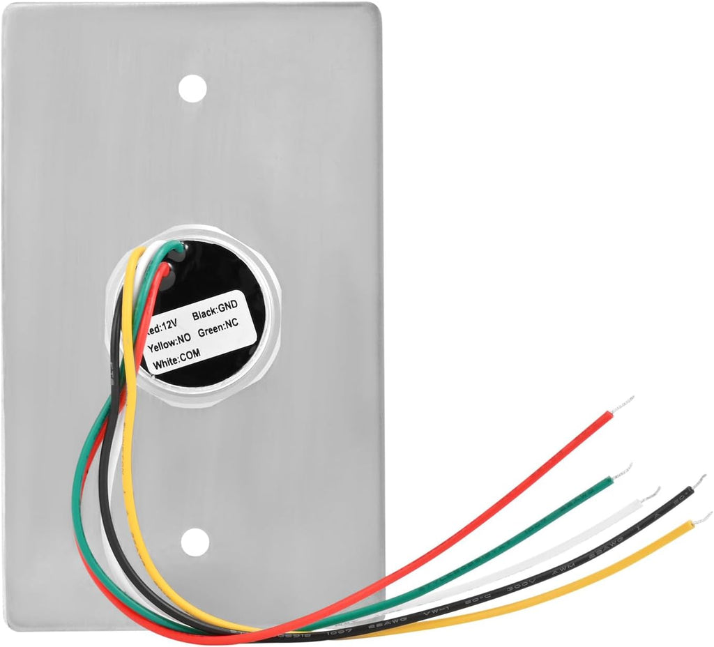 Infrared Sensor Exit Button IR Touchless Door Release 304 Stainless Steel IP67 Waterproof with LED Indicator for Access Control Systems
