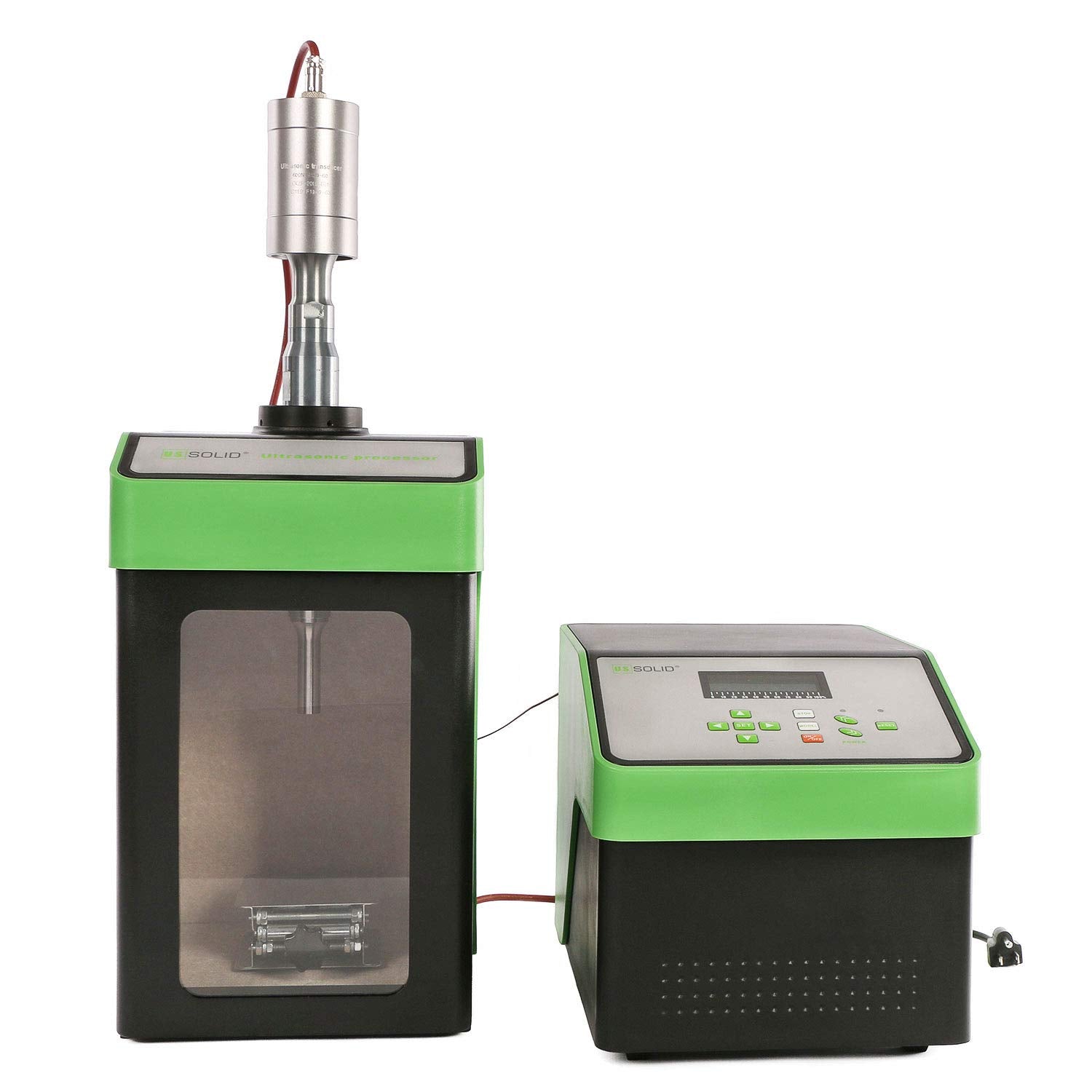 U.S. Solid 1800 W Ultrasonic Homogenizer - 25 mm Probe, 50-3000 ml Sample Capacity, Laboratory Sonicator Processor, Research Cell Disruptor & Industrial Mixer