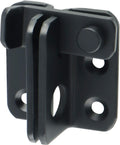 Alise Flip Latch Gate Latches Slide Bolt Latch Safety Door Lock Catch for Barn Cabinet Pet Cage Garden Bathroom Garage Window Sliding Door,MS4001-B Stainless Steel Matte Black