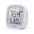 Tapo Smart Temperature and Humidity Monitor, 2.7" E-Ink Display, Swiss-Made Sensor, Real-Time Notification, Visual Graphics, Hub Required, White (T315)