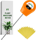 GROWIT Soil Water Monitor for Plants - Soil Moisture Meter | Hydrometer for Plants | Plant Moisture Meter Houseplants | Water Tester for Plants | Farming Indoor and Outdoor Plants- Orange