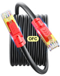 SNANSHI Cat 8 Ethernet Cable 50ft Outdoor/Indoor- Heavy Duty High Speed 40Gbps 2000MHz Gaming Cord for PS5, Xbox, PC- Direct Burial Waterproof 26AWG SFTP Shielded LAN Cable for Garage, Security Camera