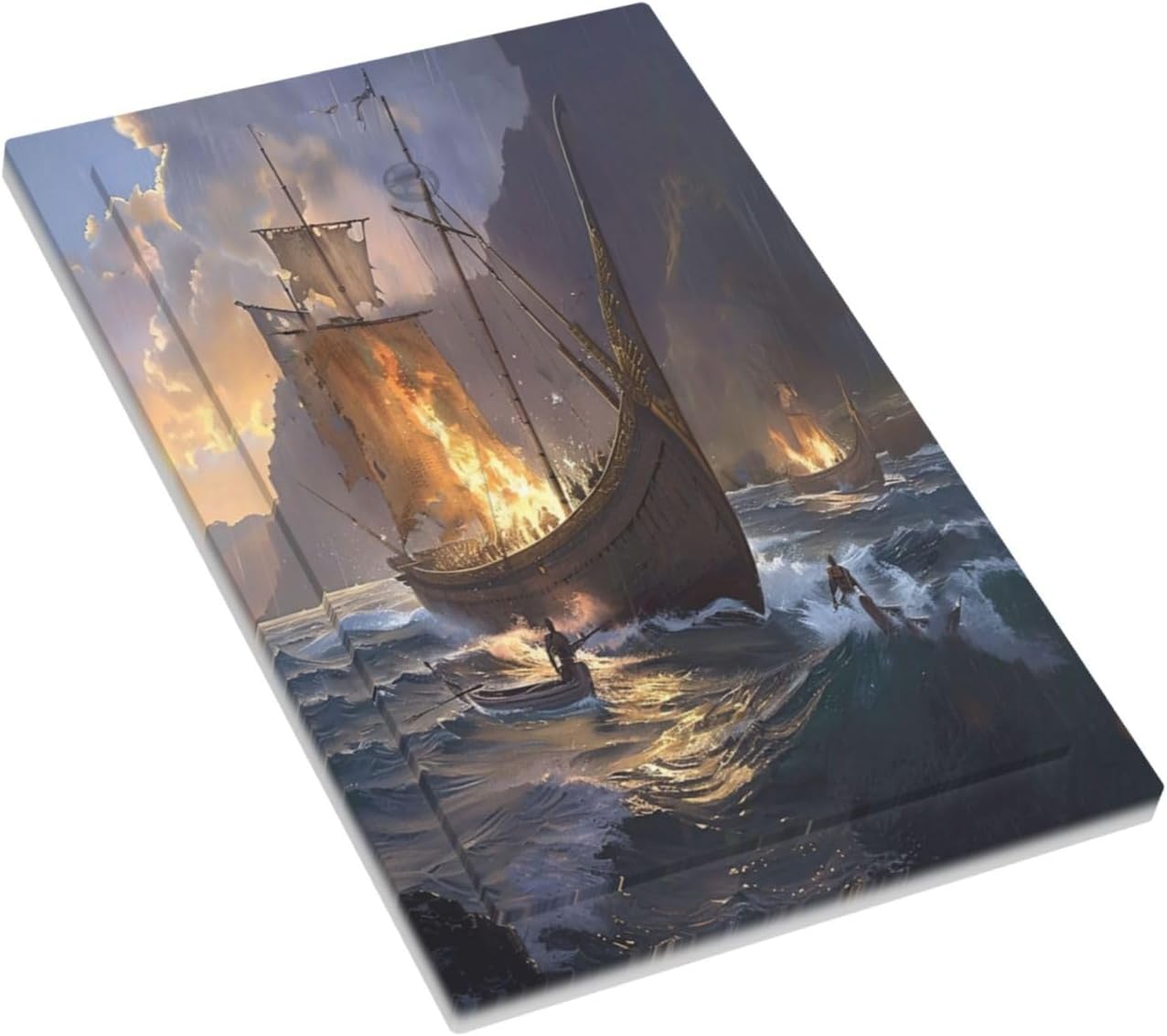 Light Switch Cover Plate Medieval Vintage Sailing Adventure Sailings Ocean Waves 1 Gang No Device Blank Wall Plate Electrical Outlet Cover Decorative Switch Plate Covers for Bedroom Cabin Decor