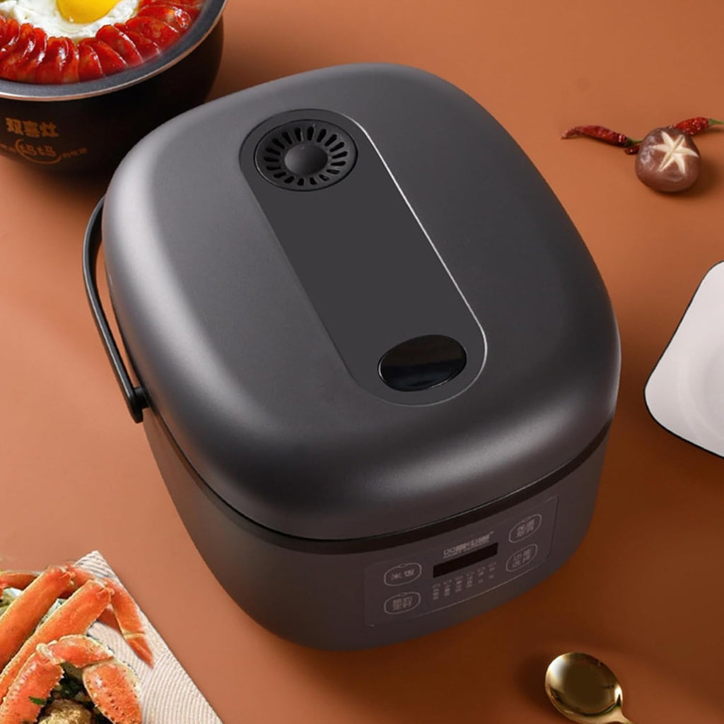 Mini Rice Cooker, Non-Stick Inner Pot/5L Large Capacity, Various Cooking Functions, Multi-Function SILS, Smart Touch, Household Portable Electric Cooker