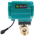 U.S. Solid 3/4" Smart Motorized Ball Valve - Remote App Mobile Control Brass Electrical Ball Valve with Manual Switch, 5V DC USB Connection