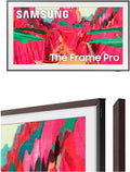 SAMSUNG 75-Inch The Frame Pro LS03FW 4K Neo QLED Mini LED Smart TV (2025 Model) with Modern Brown Customizable Bezel Bundle