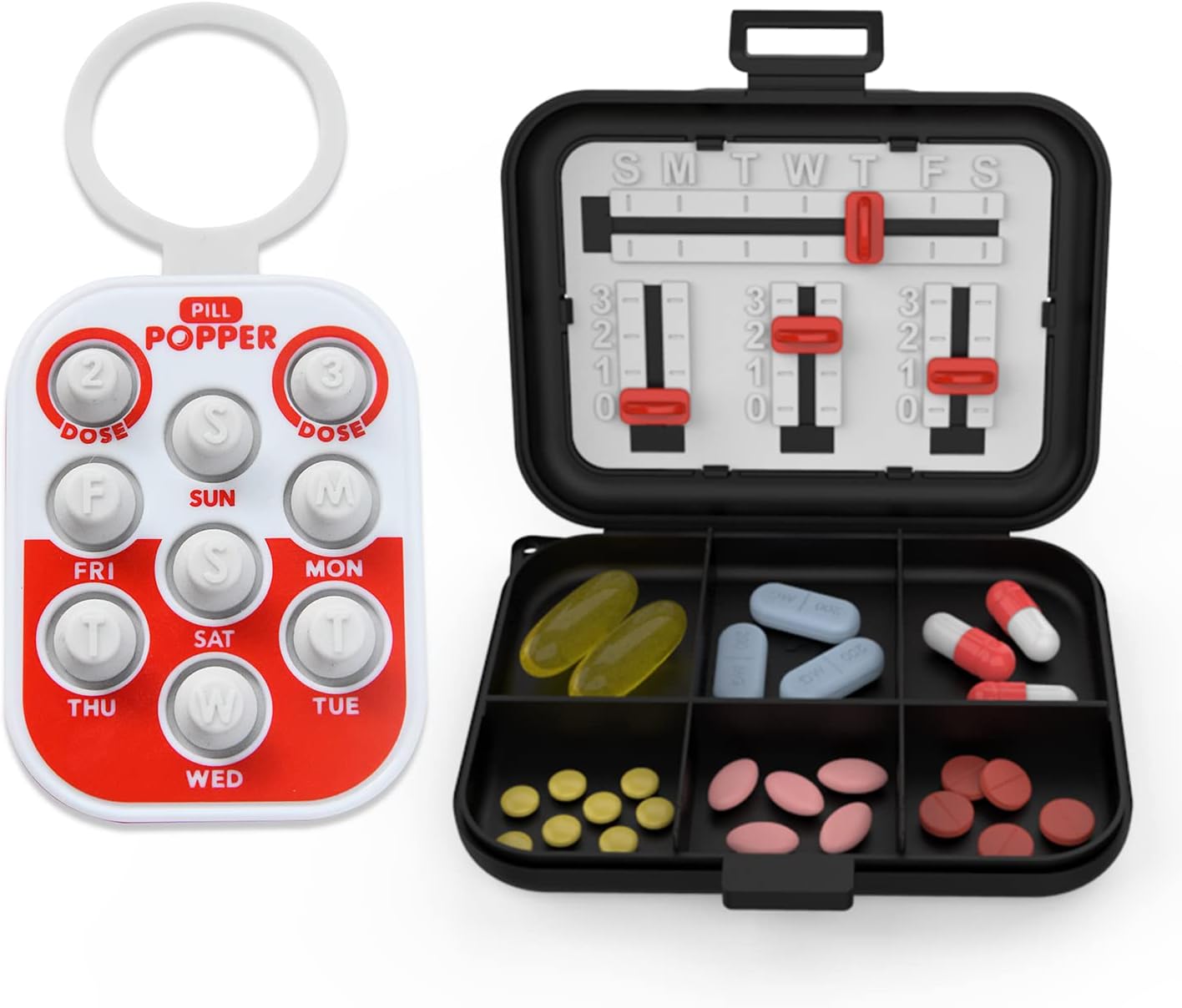 Pill Popper - Memory Aid Medication Dose Tracker (Bundle)