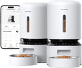 PETLIBRO Automatic Multiple Cats Feeder, 5G WiFi Automatic Dog Food Dispenser with Freshness Preservation, 5L Timed Pet Feeder with Low Food Sensor, Up to 10 Meals Per Day, Granary White