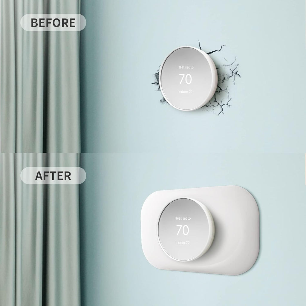 Petrichor Nest Thermostat Wall Plate - Compatible With Google Nest 2020 - Trim Kit, Cover Accessory for Easy Installation (2 Pack White)