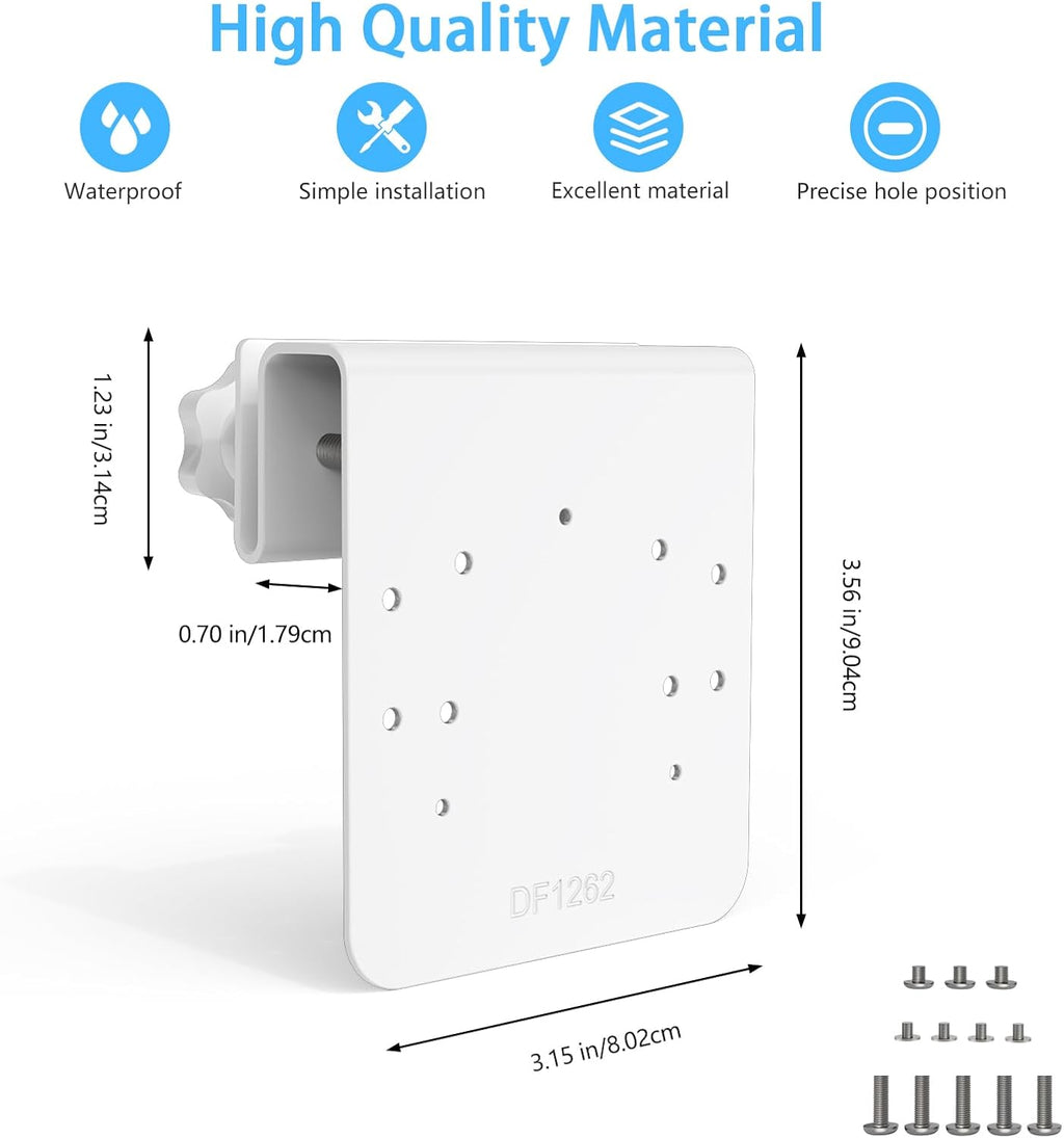 HOLACA Gutter Mount Compatible with Tapo 2K 3MP Indoor/Outdoor Dual Lens Pan/Tilt Security Camera, TP-Link Tapo C246D/C236/C216/C217/C113/C420/C400/C400 Kit/C460 Security Camera