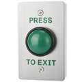 Push to Exit Button for Door Access Control Big Press Button IP68 Waterproof 304 Stainless Steel Shell with Back Mounted Box NO/COM Output