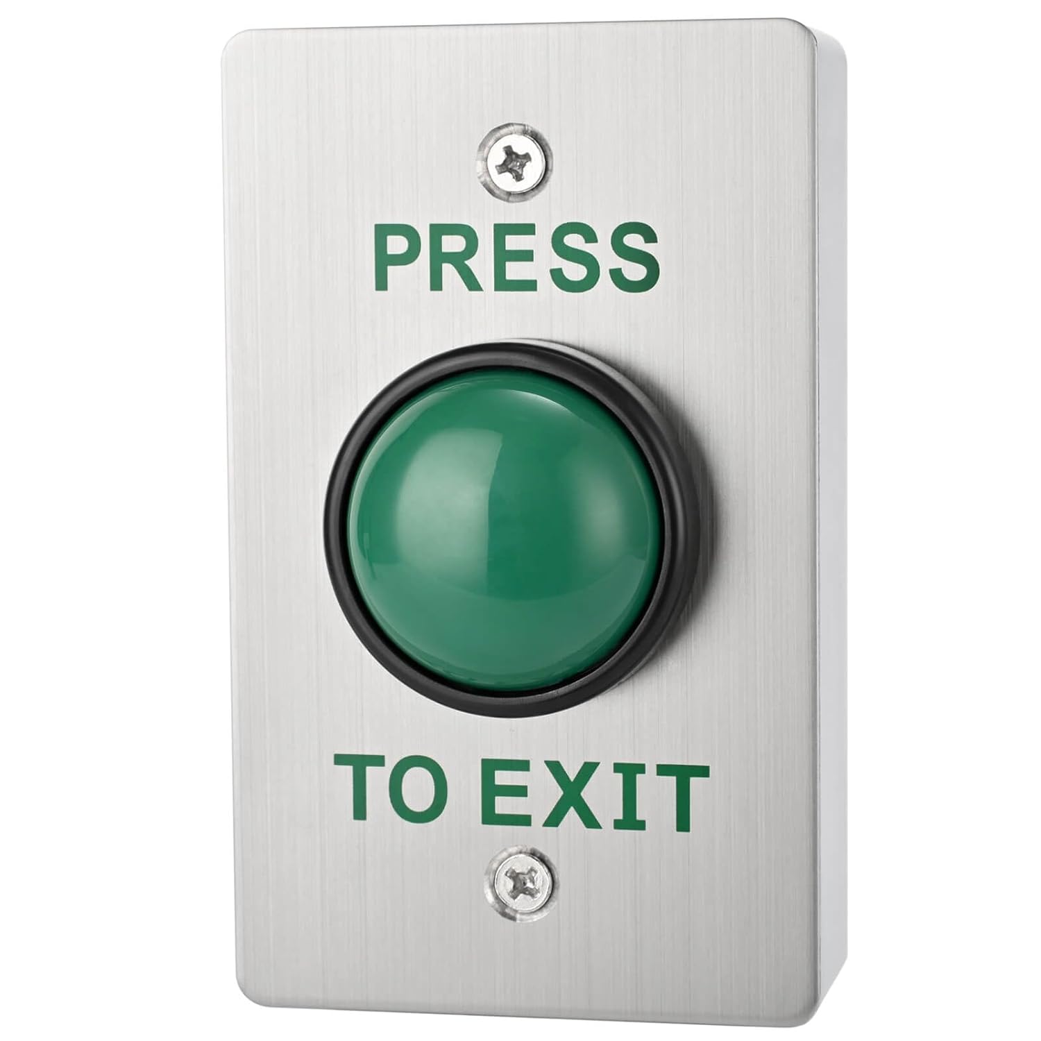 Push to Exit Button for Door Access Control Big Press Button IP68 Waterproof 304 Stainless Steel Shell with Back Mounted Box NO/COM Output