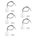 Magnetic Reed Switch NC NO COM Surface Mount Wired Door Window Contact Sensor with Adhesive Paper for Home Security and Burglar Alarm Systems MC-38 5pcs