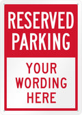 SmartSign Custom Reserved Parking Sign - 10"x14" Laminated Aluminum, 40 mil thick, Custom Metal Sign for Home, Offices, Businesses, Outdoors, Lots, USA-Made, 100+ Years of Sign Expertise