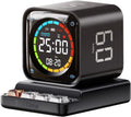 TK3 Pomodoro Timer Cube, Desk Productivity Timer with 5/10/30/60 Min Presets, Custom Countdown, Stopwatch, Clock, 3 Alarm, Silent, Vibrate & Sound Mode, for Task, ADHD, Study, Kitchen (Obsidian Black)