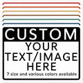 Custom Aluminum Signs – Personalized Weatherproof Metal Signs for Indoor & Outdoor Use – Multiple Sizes – Add Text/Logo – Optional Reflective & Double-Sided Printing – for Home, Business, Hazard, Garden, Door & Commercial Use (Rectangle, 22x16inch)