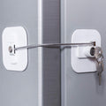 Fridge Lock,Refrigerator Locks,Freezer Lock with Key for Child Safety,Locks to Lock Fridge and Cabinets,White Fridge Lock