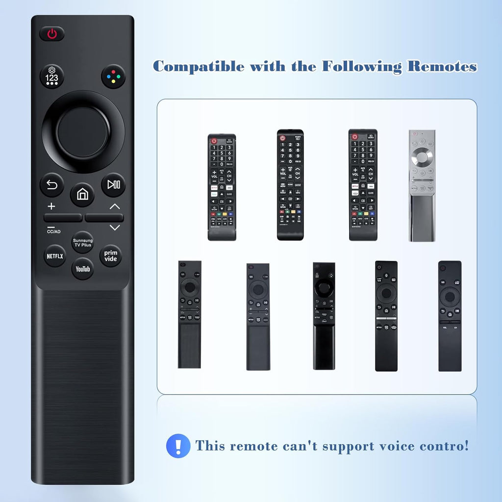 [2 Pack] Universal Replacement for Samsung TV Remote Control, BN59-01484A Compatible with All Samsung Smart TV, QLED, 4K, 8K, Frame, Curved, LED, LCD HDTV Models (2019-2025), No Setup Required