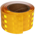 Non Fading Reflective Tape Yellow 3 inch, Outdoor Waterproof High Visibility Warning Industrial Marking Tape, Safety Stickers (11 feet)