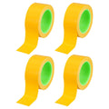 PATIKIL Floor Marking Tape 2 Inch x 110 Ft, 4 Pcs Self-Adhesive Warning Safety Tape Caution Stripe for Walls Floors Pipes Equipment Outdoor, Yellow
