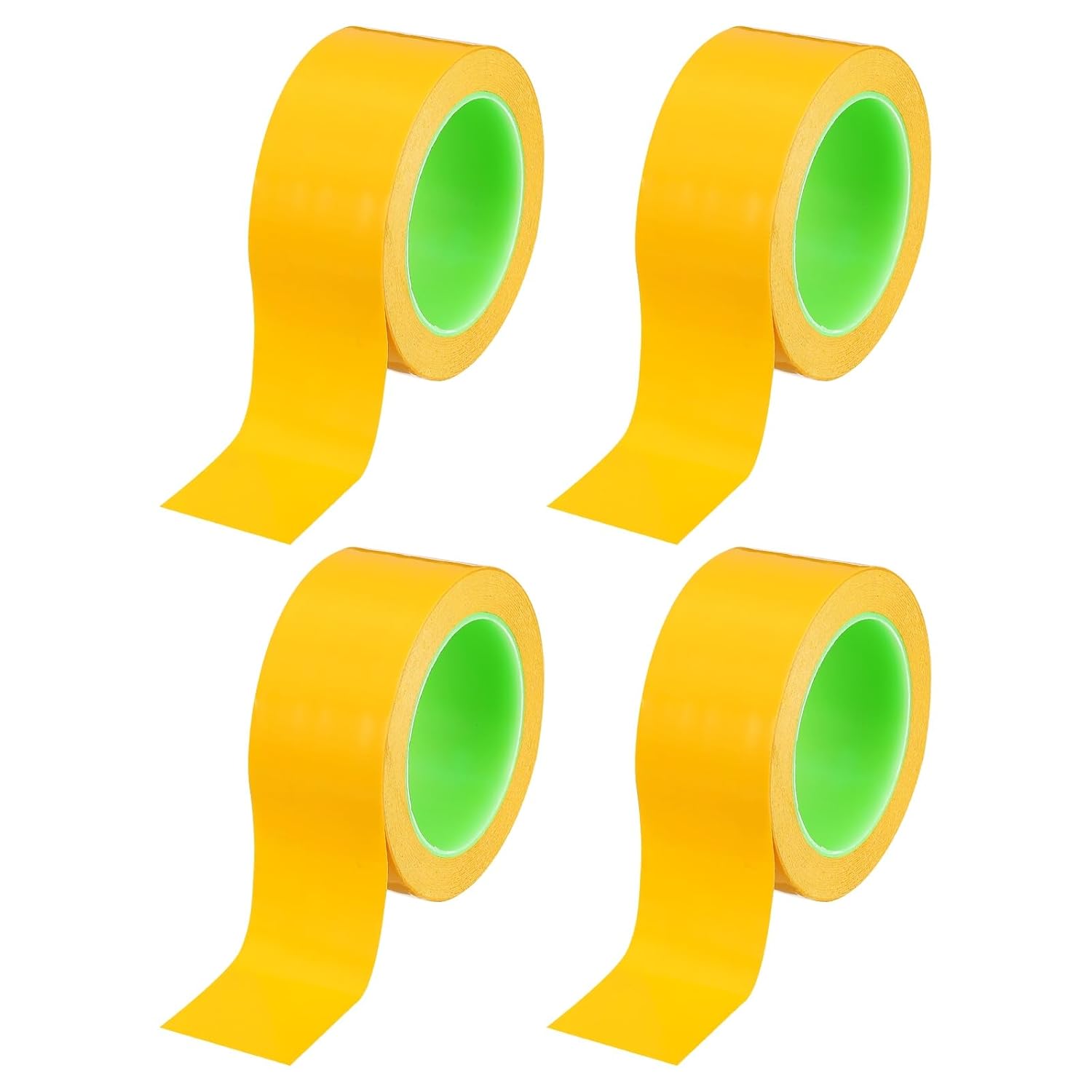 PATIKIL Floor Marking Tape 2 Inch x 110 Ft, 4 Pcs Self-Adhesive Warning Safety Tape Caution Stripe for Walls Floors Pipes Equipment Outdoor, Yellow