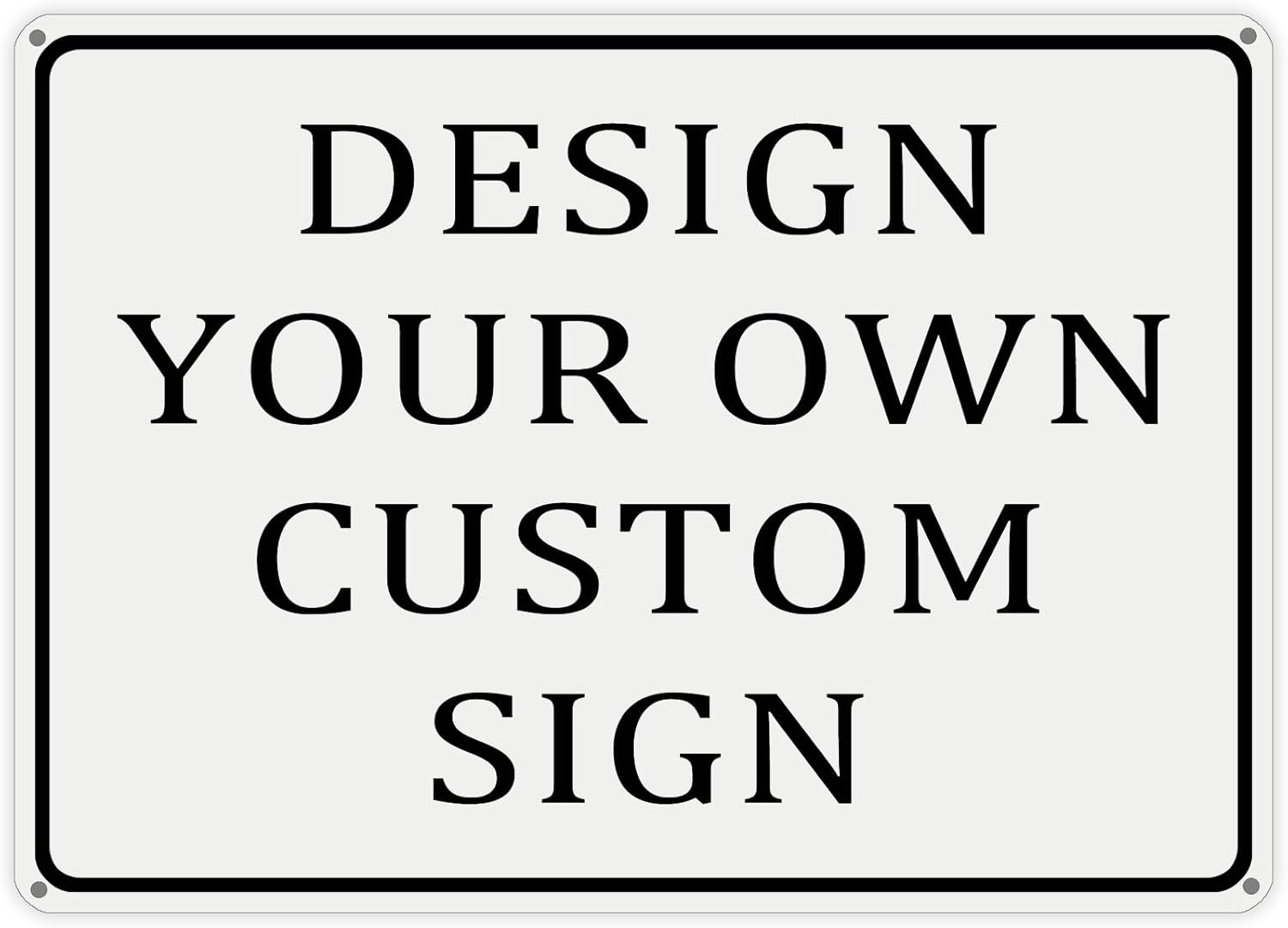 Custom Metal Signs for Outdoor, Personalized Business Signs, Rust-Free Aluminum, 10x7 Inches, Fade-Resistant, Ideal for Office, Home, or Workplace