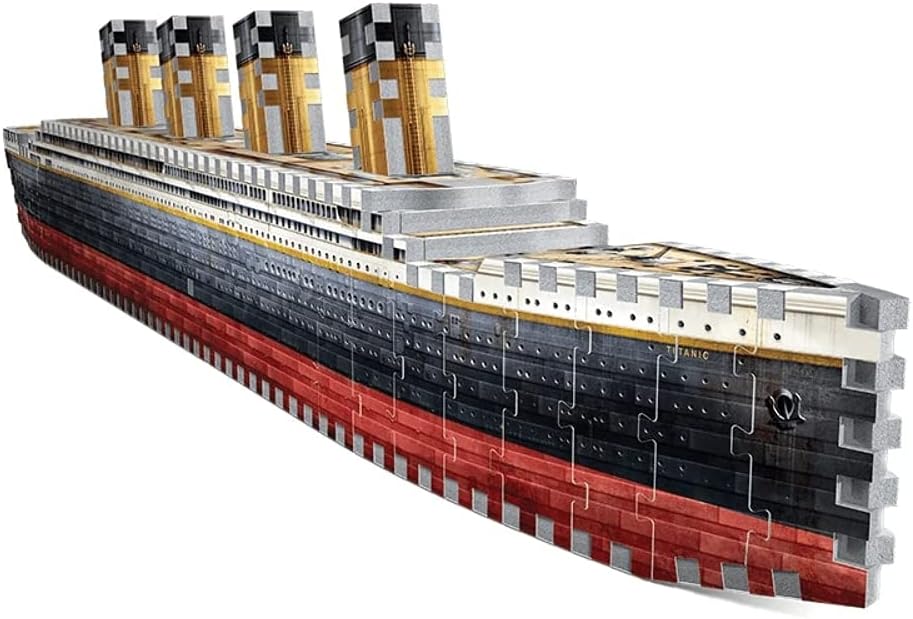 Wrebbit3D Titanic 3D Puzzle | 440 Jigsaw Puzzle Pieces | Historical Ship and Mythical Boat from Film and Movie