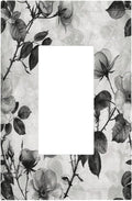 Decorative Outlet Covers Black Breezy Watercolor Garden Floral 1 Gang Single Rocker Light Switch Cover Plate Wall Plates GFCI Faceplate for Bedroom Home Decor