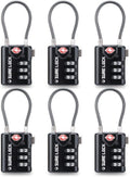 SURE LOCK TSA Compatible Travel Luggage Locks, Inspection Indicator, Easy Read Dials TSA Approved with Zinc Alloy