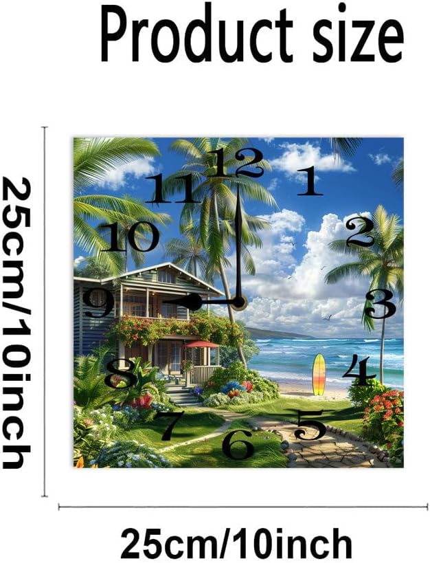 10 in Crafty Cat Crafts -219 Wood Wall Clock – Digital Time Display, Smart Home Compatible for Bedside or Workspace