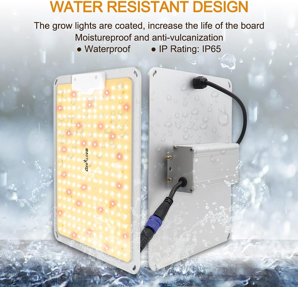 LED Grow Light, SP1000 Sunlike Full Spectrum Dimmable Plant Lights with Thermometer Hygrometer, Growing Lamps for Indoor Plants Seedlings Veg Bloom 2x2/3x3 Ft Coverage