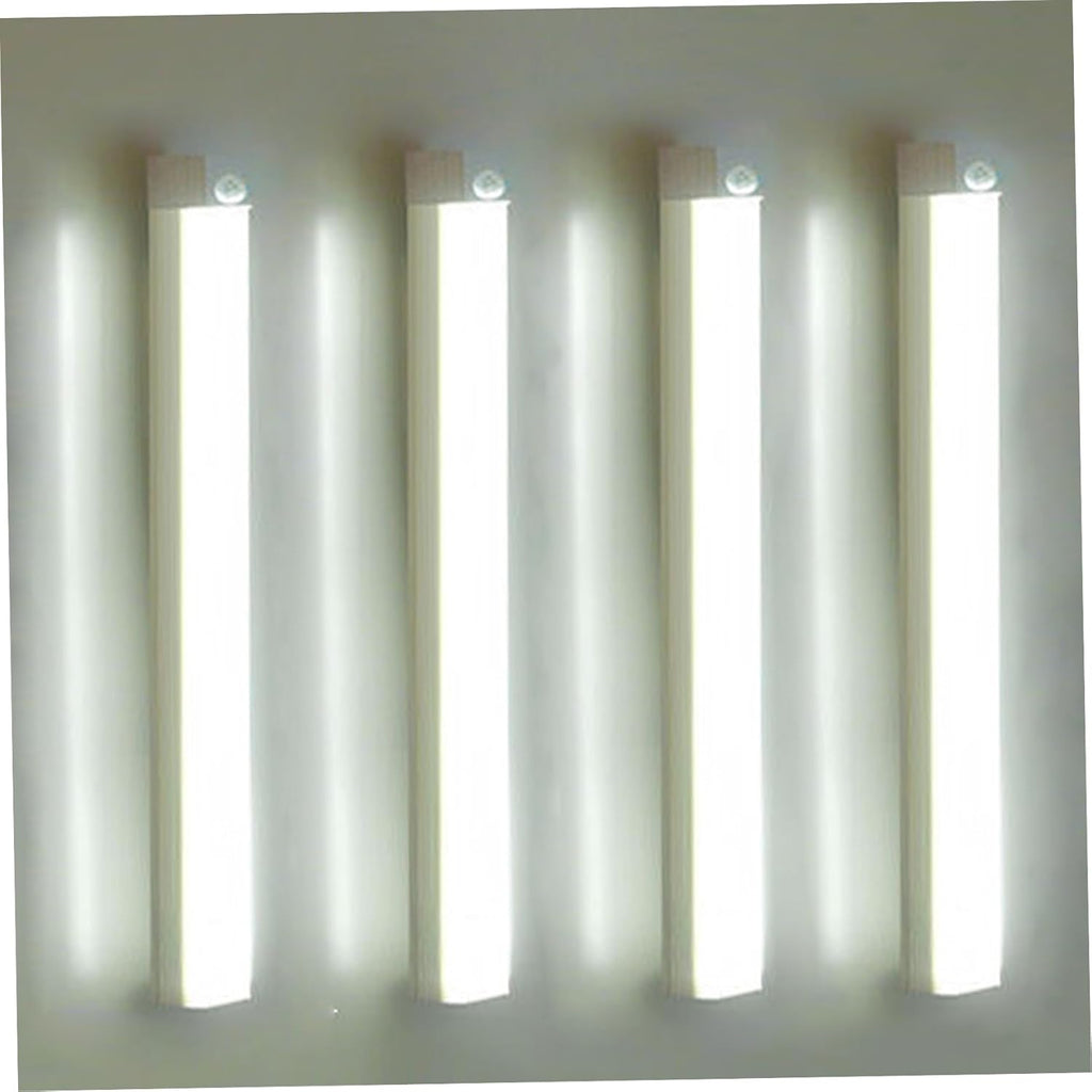 Under Cabinet Lighting 4Pcs LED Dimmable Magnetic Motion Sensor Light Indoor 8 Inch Rechargeable Portable Cordless Lamp for Kitchen Stairs Bedroom RV Dorm