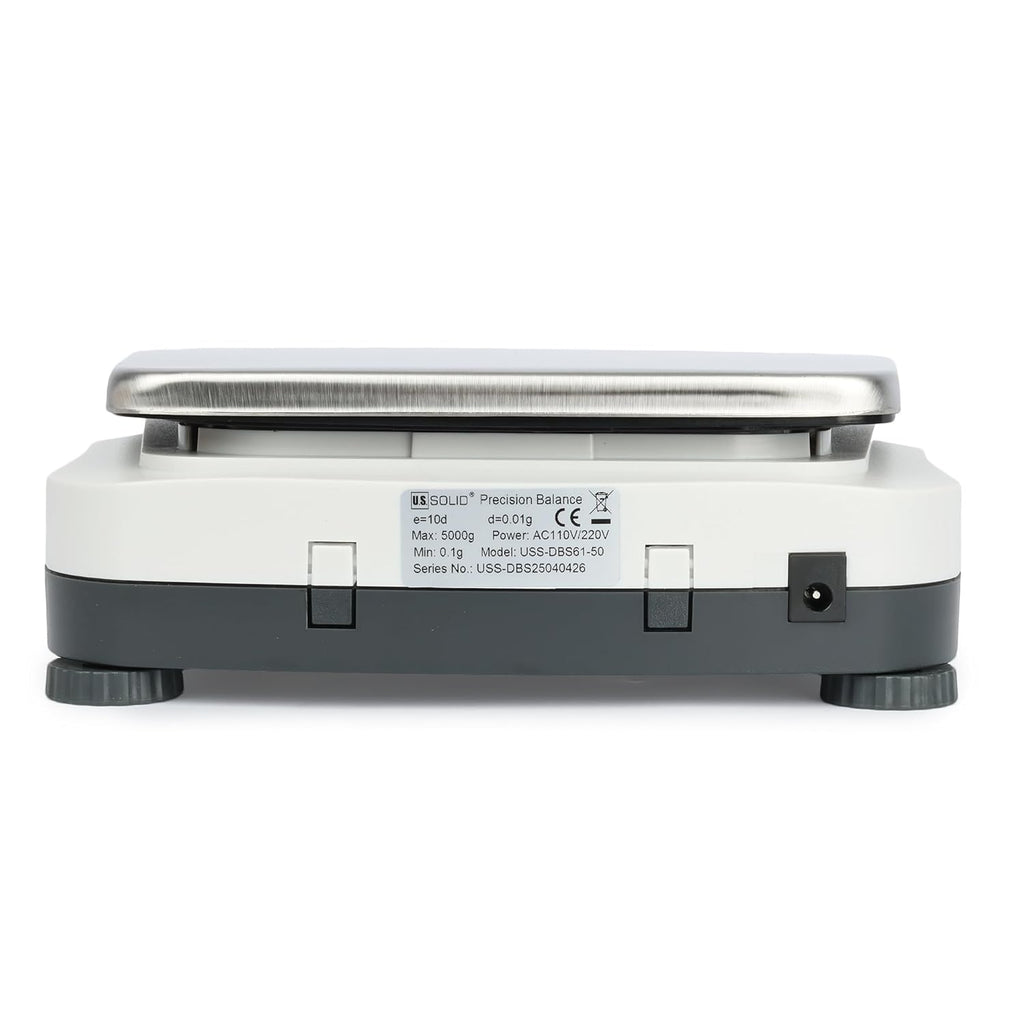 U.S. Solid Precision Lab Scale 5000g x 0.01g Analytical Balance RS232 Interface, 19 Measurement Units