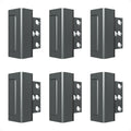 6Pack Home Security Door Reinforcement Lock Childproof, Door Locks for Kids Safety, Door Lock Latch Stopper for Front Door Inside Top of Door, Aluminum Construction Finish