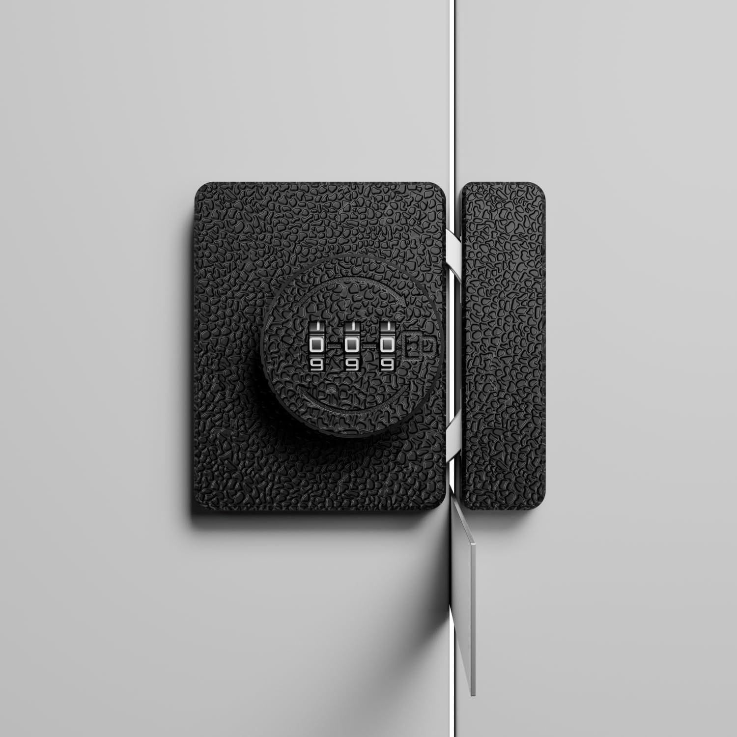ETEKJOY Keyless Cabinet Lock 3-Digit Combination for Swinging/Sliding Door Drawer Cupboard Locker Closet Wooden Box Hook-Locking (Black, 180 Degree)