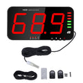 Decibel Meter Sound Alarm Wall Hanging Noise 30-130db Reader Digital Large LCD Display Mounted Temperature Humidity Measuring Level Db Tester TA654B