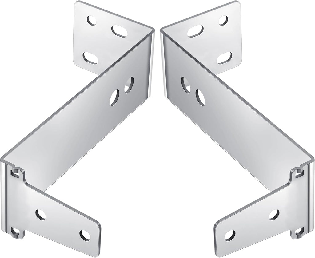2PCS Garage Door Sensor Bracket Compatible with GSTB-R STB-BL Garage Door Sensors Replacement, Sturdy Metal, Wall Mount, Silver