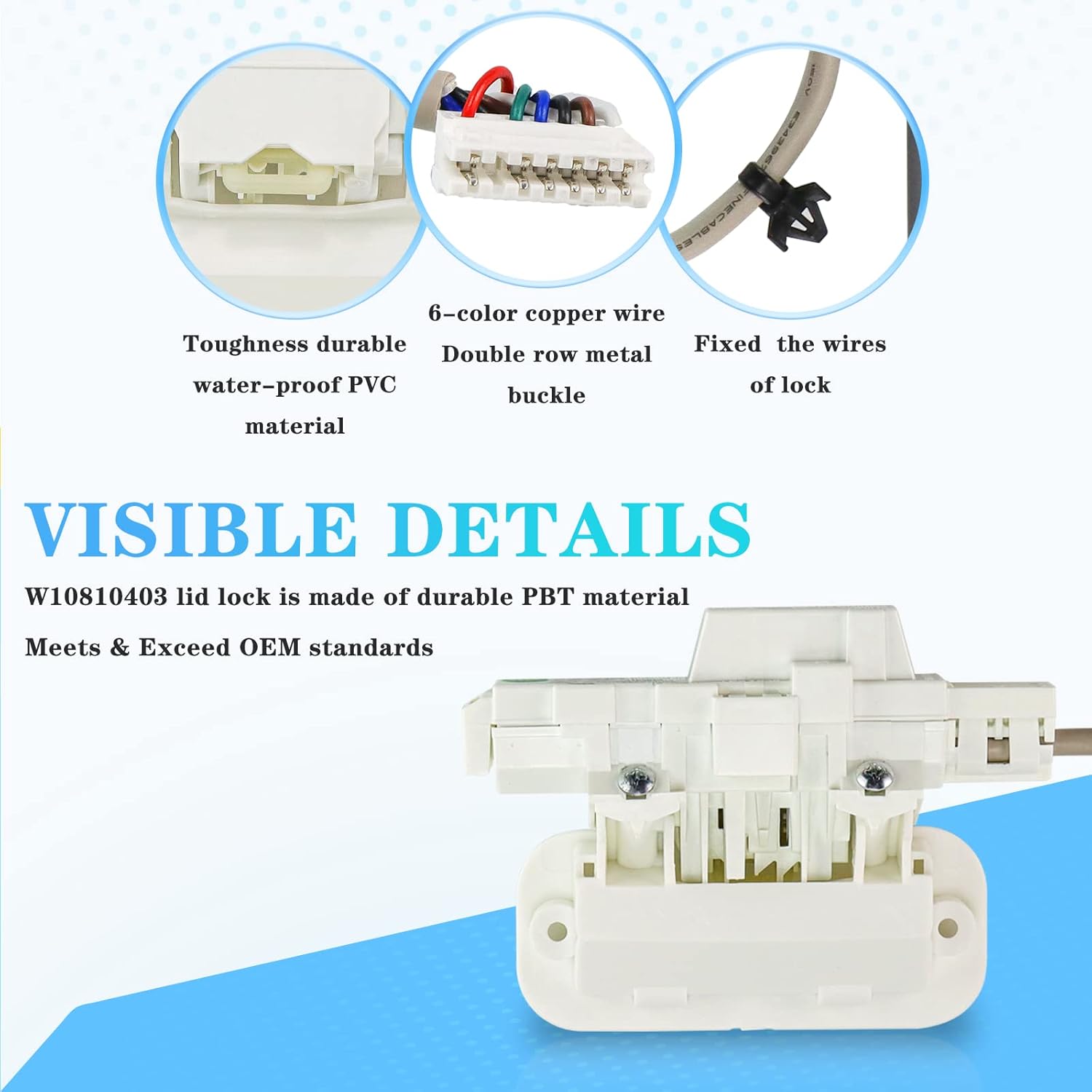 W10810403 W10787836 W10861642 for cabrio washer lid lock fit for Maytag Bravos XL Whirlpool Cabrio Kenmore 600 700 Series Washer Parts W10637463 MVWB855DW1 MVWB865GW1 MVWB835DW3 MVWB765FW4 LUXRILIX